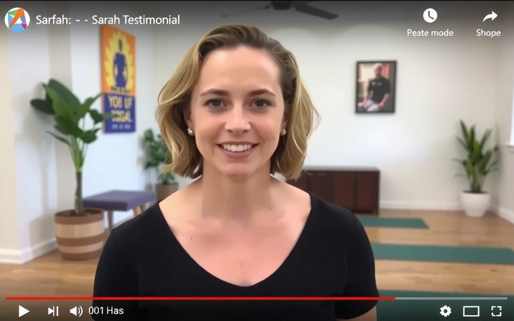 Preview of Sarah's video testimonial